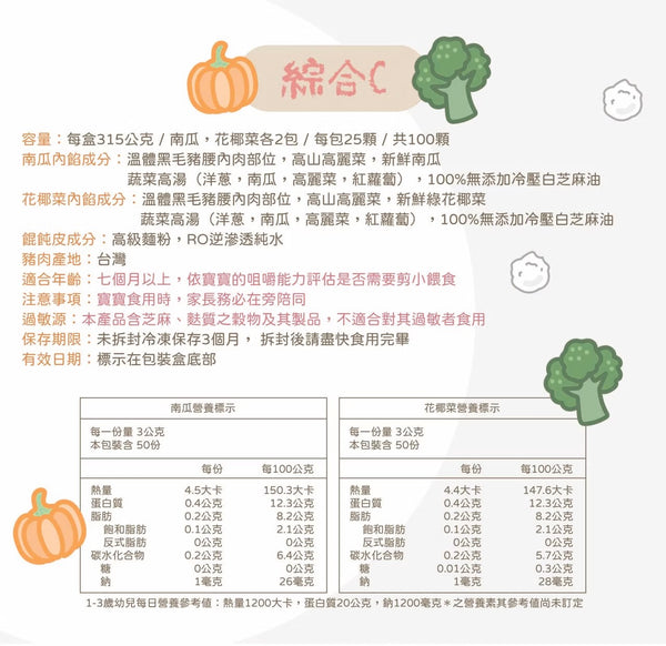 【限時團購】綜合白皮餛飩  【7m+】