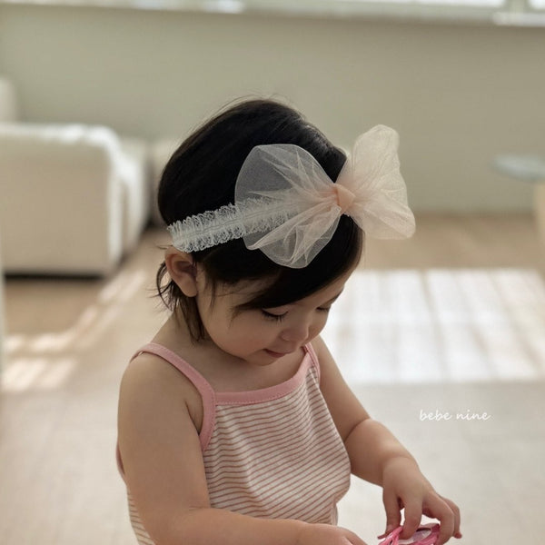 P0316 紗網蝴蝶結Hairband
