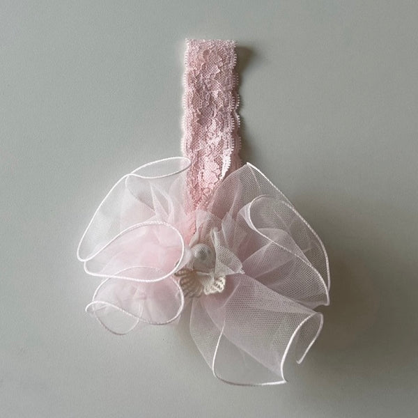 P0317 珍珠蝴蝶結Hairband