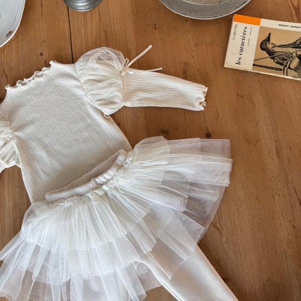 K0628 小紗裙連leggings 1-2y