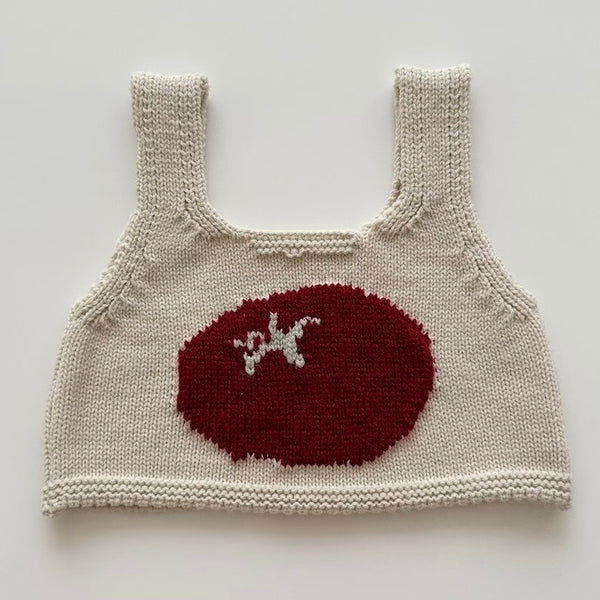 K0614 番茄仔針織背心 2-3Y