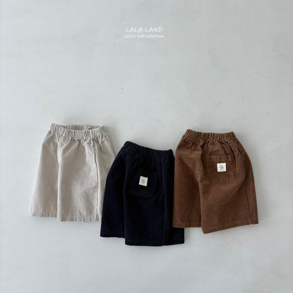 K0618 薄燈心絨面7分褲