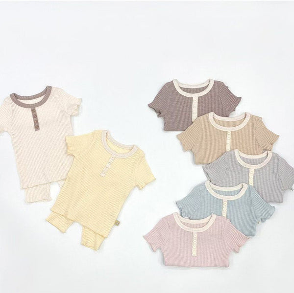 K0630 拼色家居服