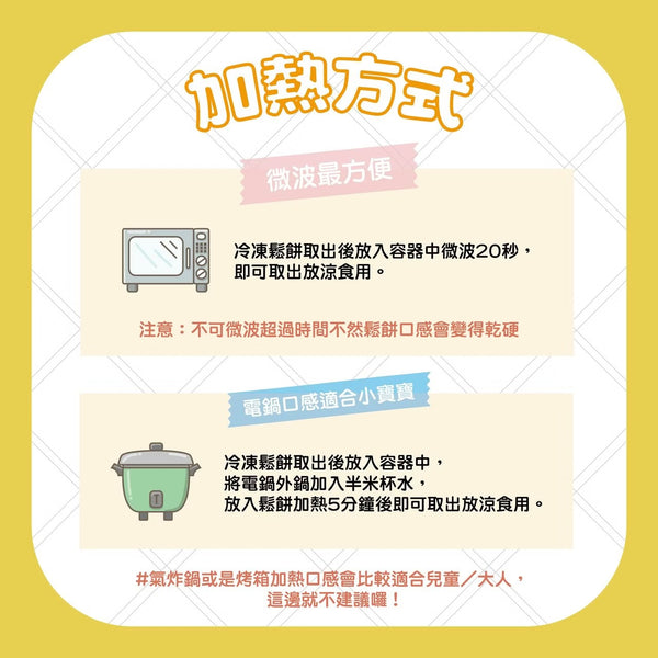 【限時團購】 綜合鮮奶鬆餅  【12m+】 18入