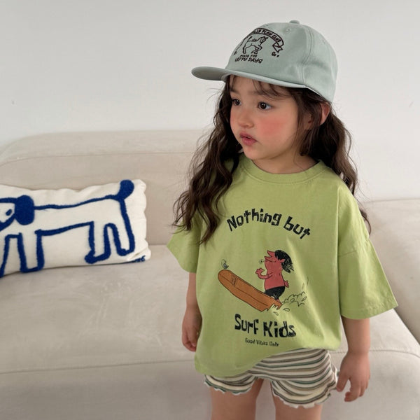 K0643 中性復古Tee  (100-110cm) ~3-4Y