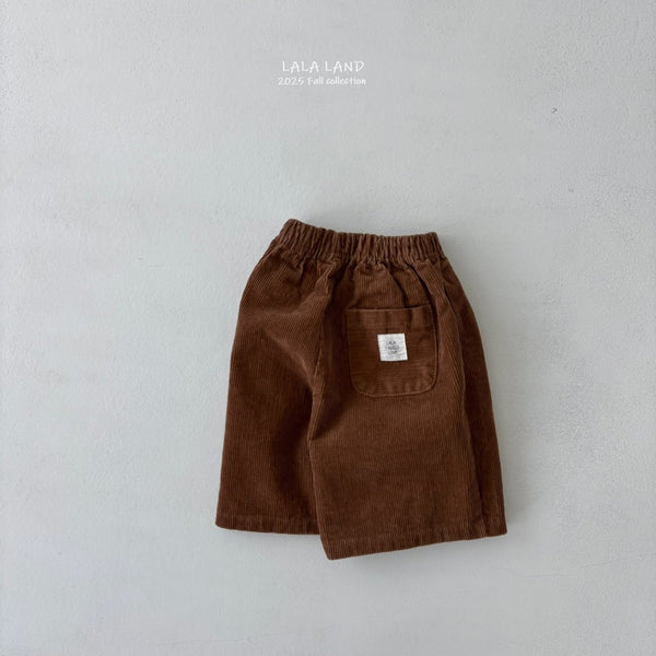 K0618 薄燈心絨面7分褲