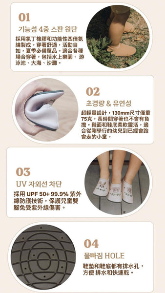 [限時團購] 韓國 Koongs Cookie Aqua Shoes  兒童水上鞋