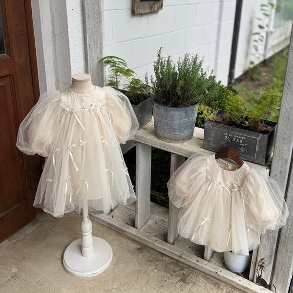 K0611 蝴蝶結絲帶連身裙