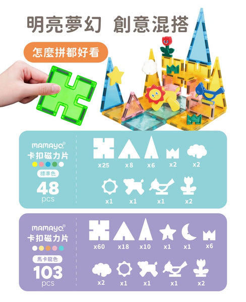 [限時團購] Mamayo卡扣磁力片