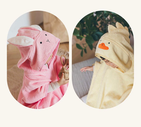 [限時團購] 韓國 Koongs連帽斗篷浴巾🧸