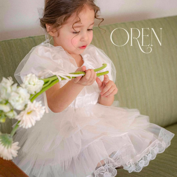 K0602 珠光面紗裙 1-2Y