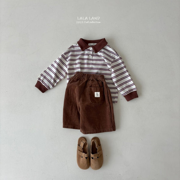 K0616 Polo領間條上衣