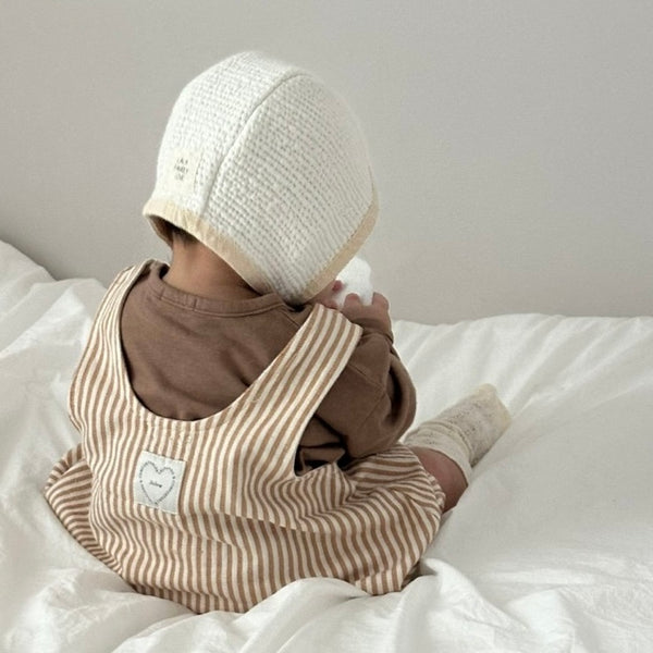 B0432 直條紋背心連身衣