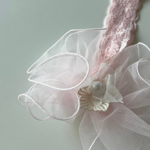 P0317 珍珠蝴蝶結Hairband