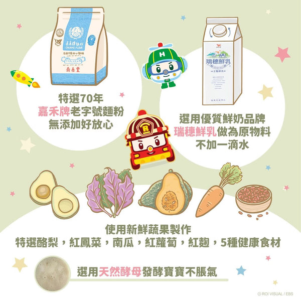 【限時團購】 POLI 糖果鮮奶饅頭 25入 10m+