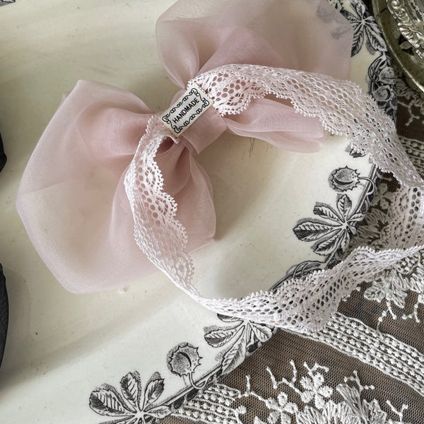 P0347 小珍珠蝴蝶結Hairband
