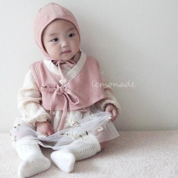 B0433 韓服連身衣三件裝 12-18m