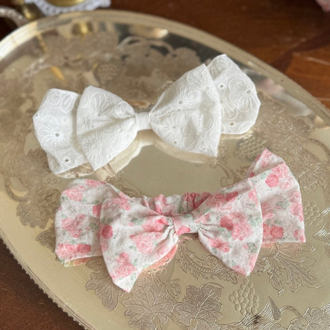 P0313 花花蝴蝶結Hairband