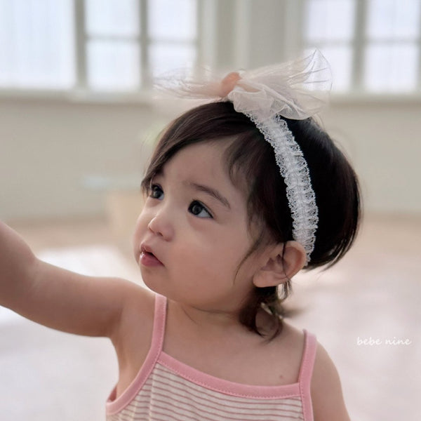 P0316 紗網蝴蝶結Hairband