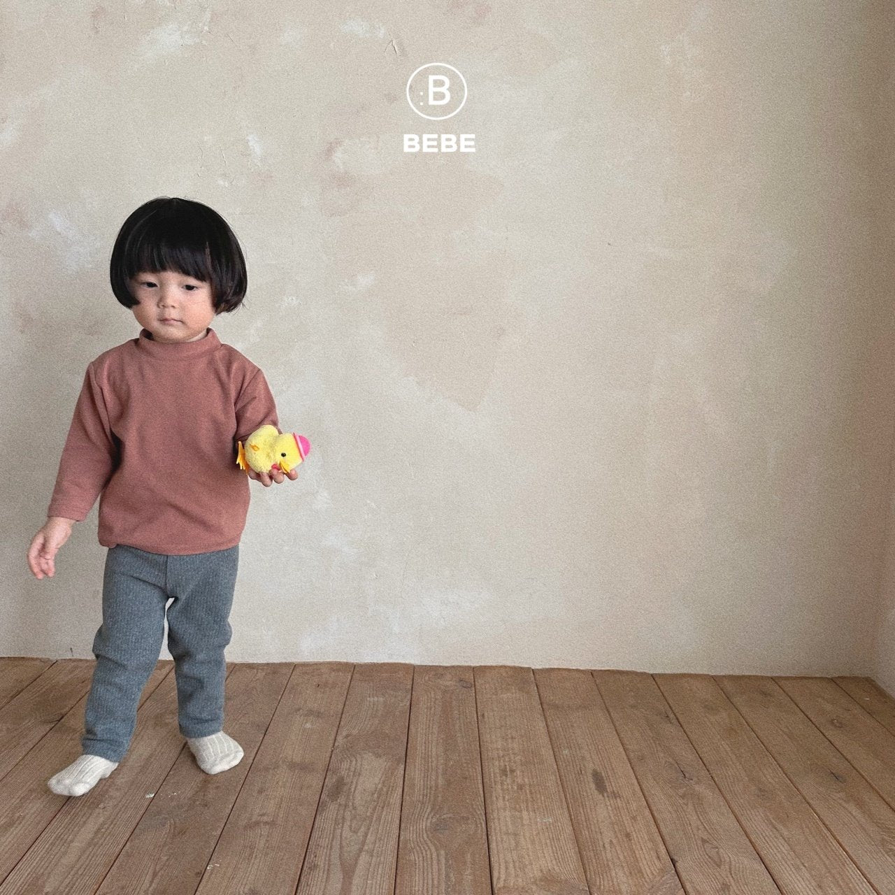 K0586 灰色毛毛褲 3-4Y