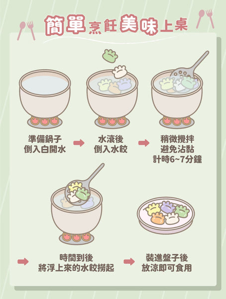 【限時團購】POLI 彩色水餃【12m+】 40入