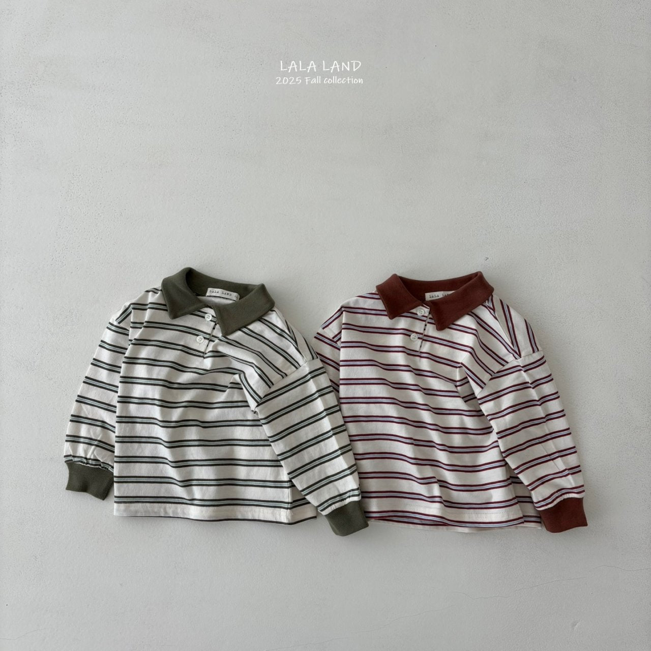 K0616 Polo領間條上衣