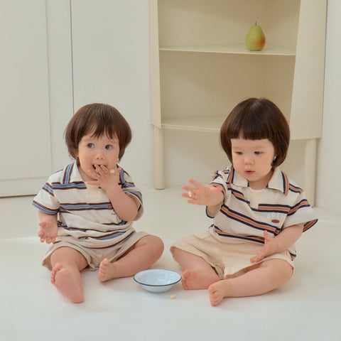 [預訂9折] 復古間條上衣