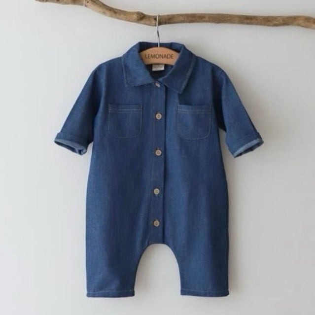 B0439 牛仔連身衣