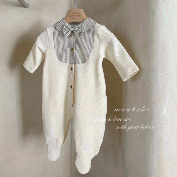 B0440 領呔包腳連身衣