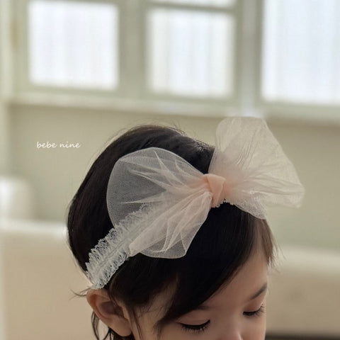 P0316 紗網蝴蝶結Hairband