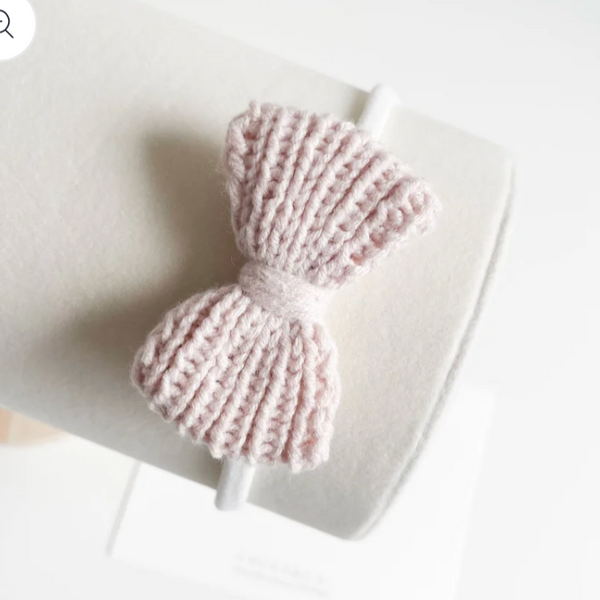 P0325 針織紋蝴蝶結Hairband
