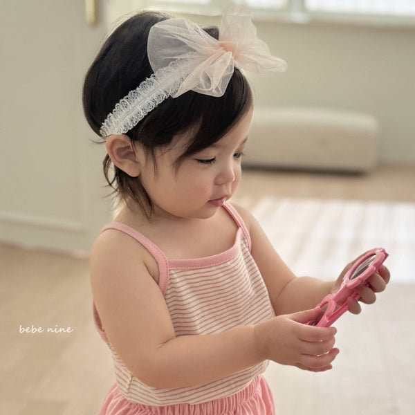 P0316 紗網蝴蝶結Hairband