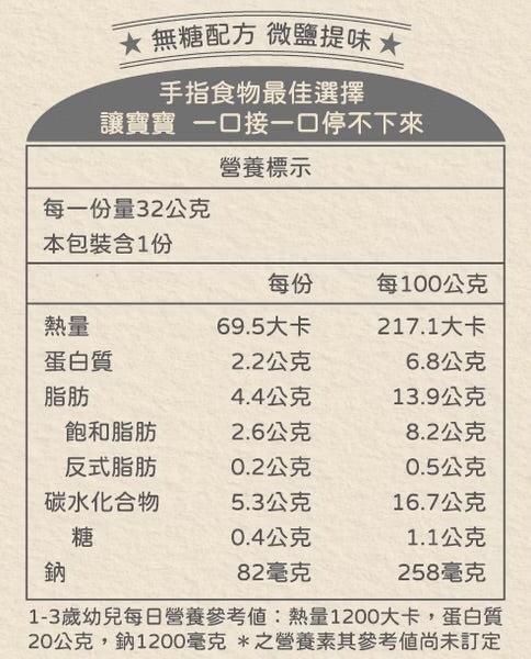 【限時團購】法式寶寶泡芙 ( 無糖 )【12M +】