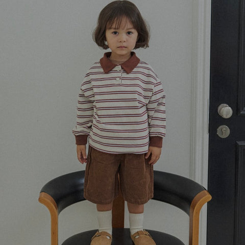 K0618 薄燈心絨面7分褲