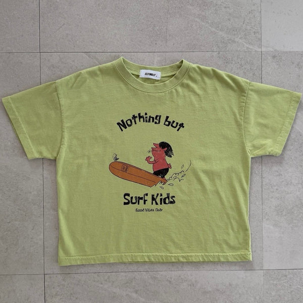K0643 中性復古Tee  (100-110cm) ~3-4Y