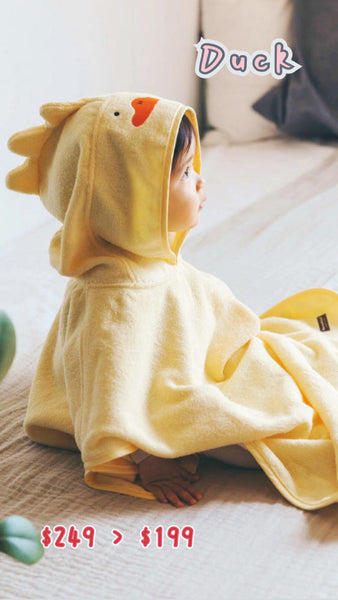 [限時團購] 韓國 Koongs連帽斗篷浴巾🧸