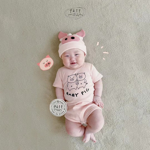 Ikii 038 Pig Baby Set 12-18m